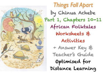 Preview of Things Fall Apart (Chinua Achebe) Ch. 10-11 - Folktales - Activities + ANSWERS