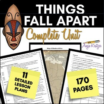 Preview of Things Fall Apart Complete Unit | Lesson Plans | Chinua Achebe | Nigeria