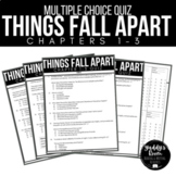 Things Fall Apart Multiple Choice and Answer Keys Ch. 1-3 