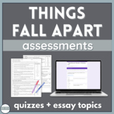 Things Fall Apart Reading Quizzes and Literary Analysis Es