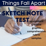 Things Fall Apart Sketch Note Test Assessment and Rubric