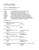 Things Fall Apart Test Unit Form A and Answer Key