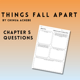 Things Fall Apart by Chinua Achebe Chapter 5 Graphic Organ
