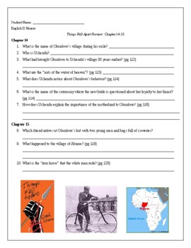 things fall apart discussion questions by chapter