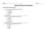 Things Fall Apart quiz pack