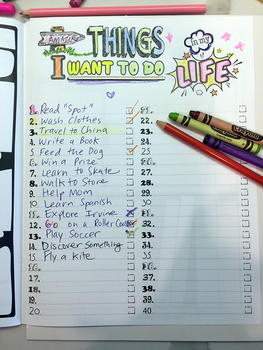 Things I Want To Do In My Life by Friendly Planet Club