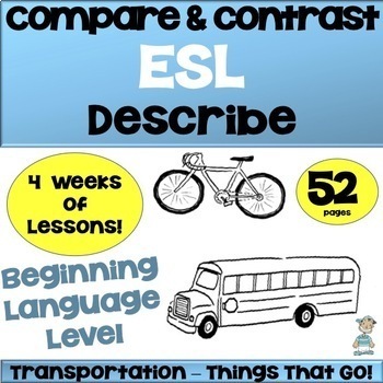 Preview of Things That Go!  ESL Plans for English Beginners - ESL Newcomers Activities