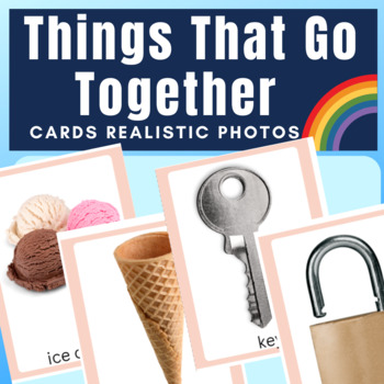 Preview of Things That Go Together Associated Object Cards for Aba Autism ABLLS-R B16 G14