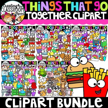 Preview of Things That Go Together Clipart Bundle {Pairs Clipart}