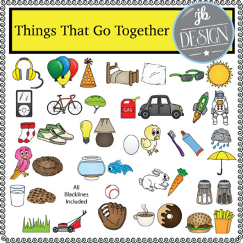 Things That Go Together (JB Design Clip Art for Personal or Commercial Use)