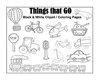 transport coloring pages