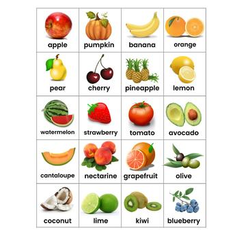 Things We Eat (fruit, vegetable, nuts) - Food Groups - Higher Level ...