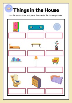 19 Things in the house English ESL worksheets pdf & doc