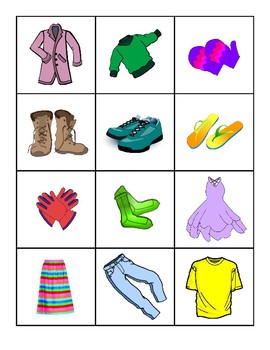 Things to Wear flashcards by Education in the Arts | TpT