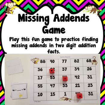Preview of Missing Addends Game