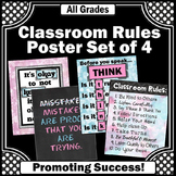 Think Before You Speak In this Classroom Rules POSTERS SET