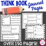 Student Journal Bundle | Think Book Reflection Pages