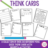 Think Cards Mini cards with prompts and activities