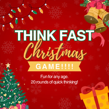 Preview of Think Fast Christmas end of year game