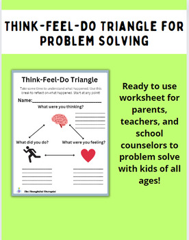 Preview of Think-Feel-Do Triangle for Problem Solving