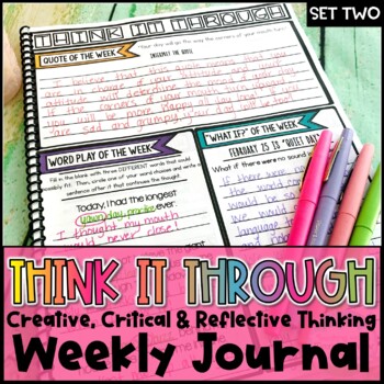 Preview of Weekly Creative & Critical Thinking Journal #2