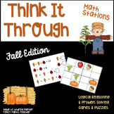 Think It Through Math Stations: Fall Edition