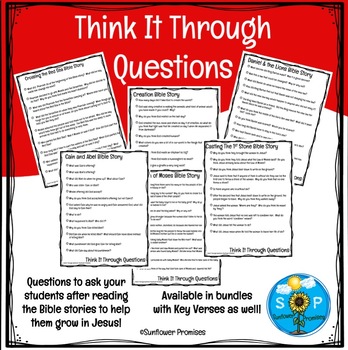 Preview of Think It Through Questions Going Deeper in Scripture