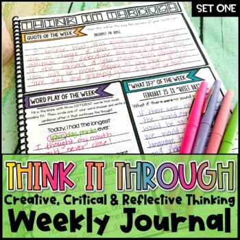 Preview of Weekly Creative & Critical Thinking Journal #1
