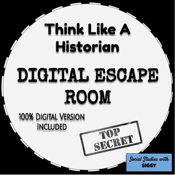 Preview of Think Like A Historian Escape Room