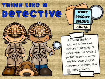 Preview of Think Like a Detective (PETS thinking skills)