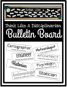 Preview of Think Like a Disciplinarian (TLAD) Bulletin Board