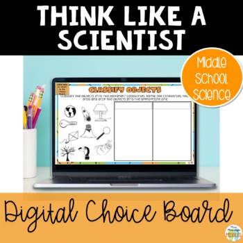 Preview of Think Like a Scientist Digital Choice Board