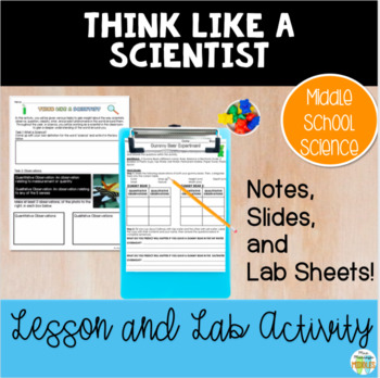 Preview of Think Like a Scientist Skill Intro & | Distance Learning