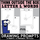 Think OUTSIDE the Box Drawing Prompts - Letter L Words