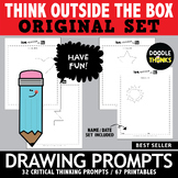 Think OUTSIDE the Box Drawing Prompts ORIGINAL | Doodle Ch