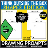 Think OUTSIDE the Box Drawing Prompts SHAPES | Doodle Chal