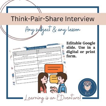 Preview of Think-Pair-Share Interview Template