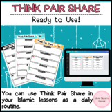 Think - Pair - Share and Ideas from Class for Islamic Lessons