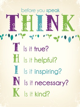Think Poster by Emily Baird TPT