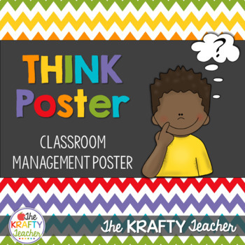 Preview of Think Before You Speak Poster - Classroom Management