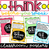 Think Posters: Think Before You Speak Posters - Colorful