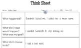 Think Sheet - Scaffolded Student Reflection