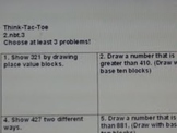 Think Tac Toe for Time and Measurement Word Problems