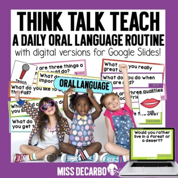 Preview of Think Talk Teach Oral Language