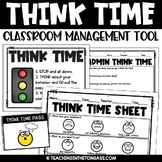 Editable Think Time Sheets and Slideshow PBIS Behavior Reflection