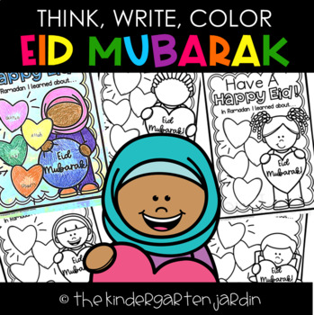 Preview of Think, Write, Color | Eid Mubarak Freebie | Amanda Emily