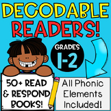 Decodable Phonics Readers Bundle! Whole Year of Read & Res