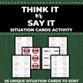 Think it or Say it? Situation Card Game [SOCIAL FILTER]  