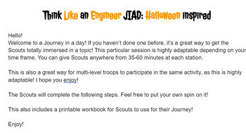 Preview of Think like an Engineer Journey in a Day - Halloween Style!