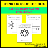 Think outside the box drawings worksheet